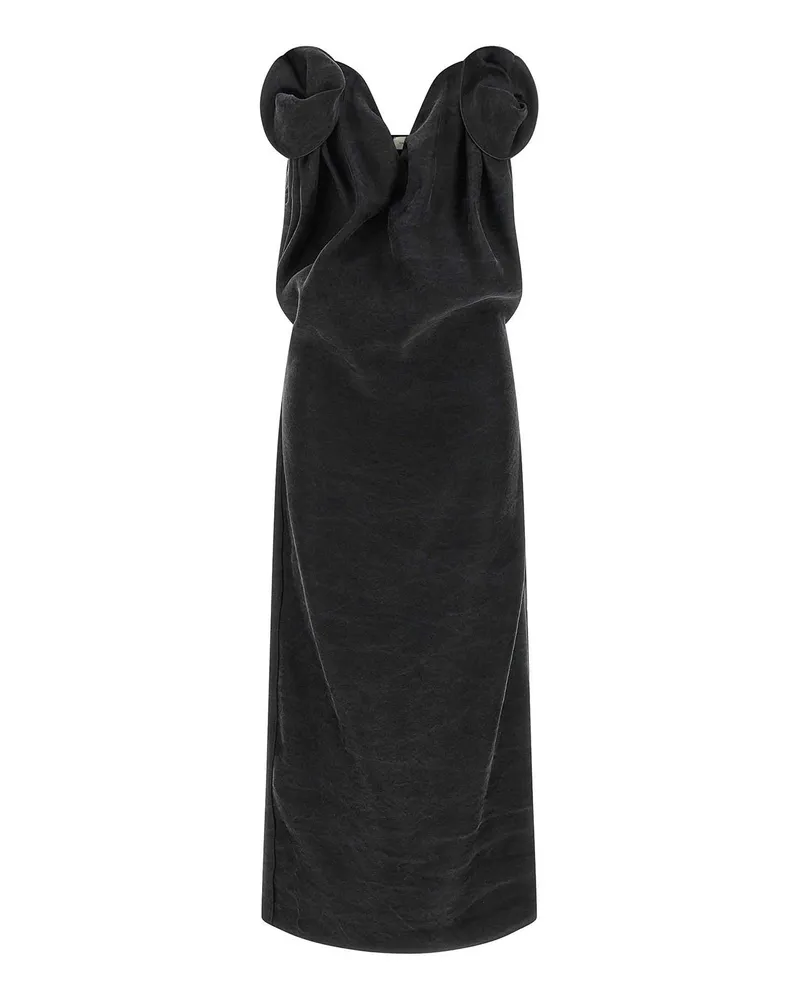 Magda Butrym Knielanges Kleid - Schwarz Schwarz