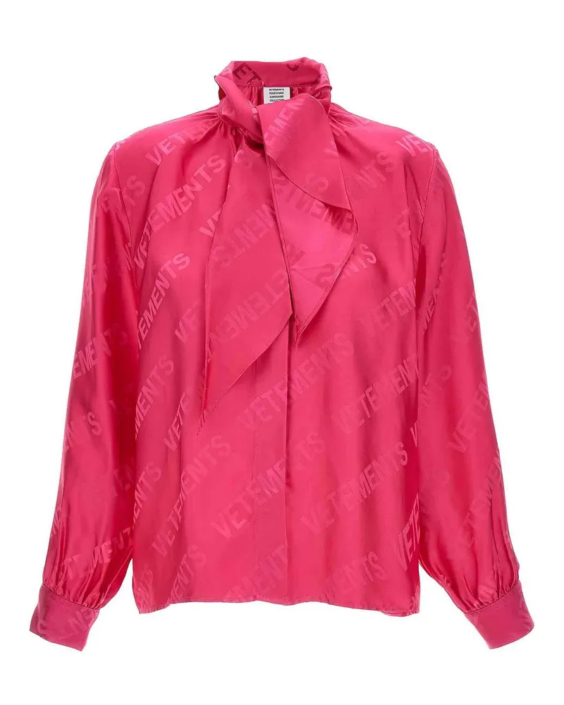 VETEMENTS Bluse - Bunt Fuchsia