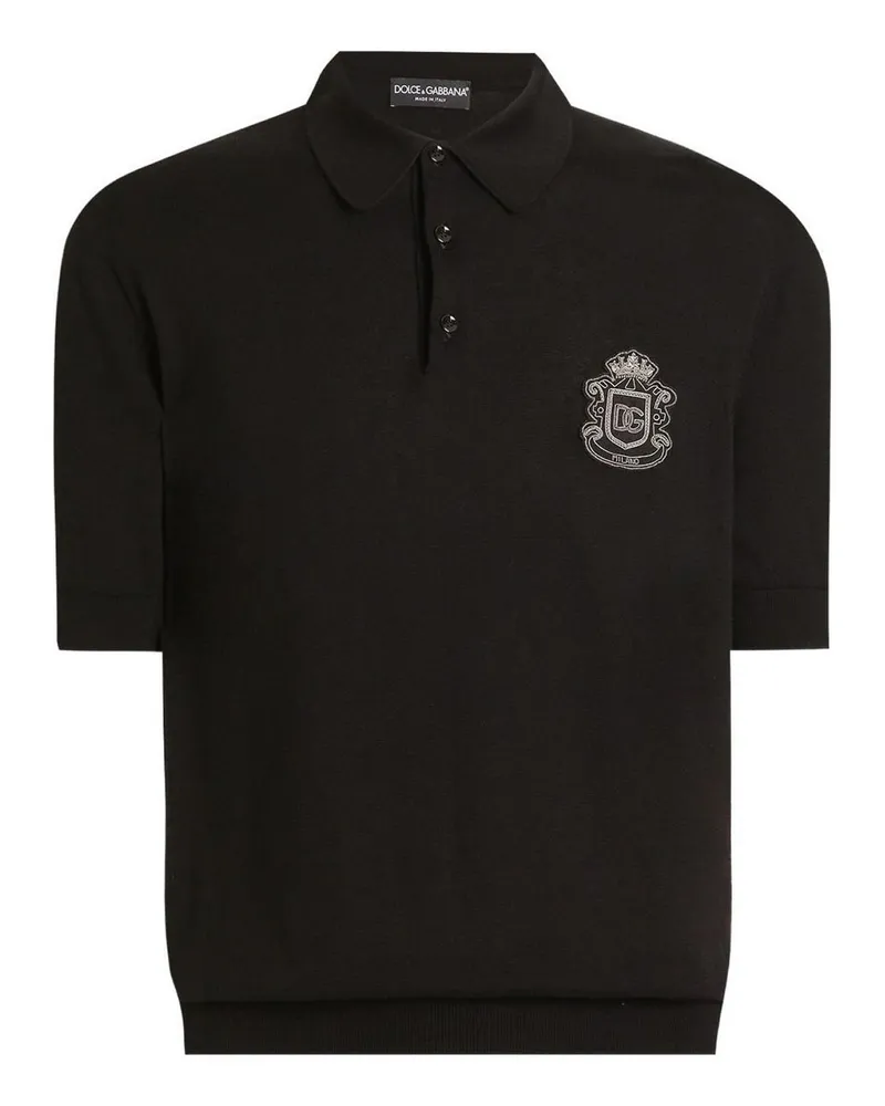 Dolce & Gabbana Poloshirt - Schwarz Schwarz