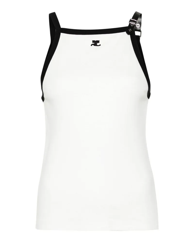 Courrèges Top - Weiß Weiß