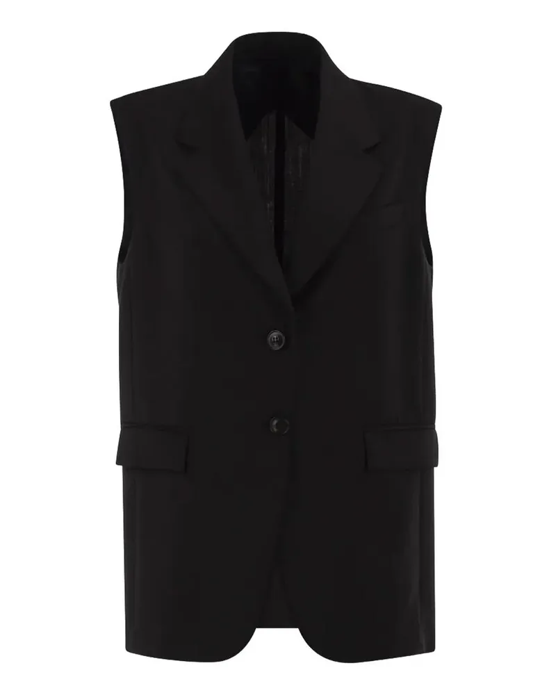 Max Mara Casualjacke - Schwarz Schwarz