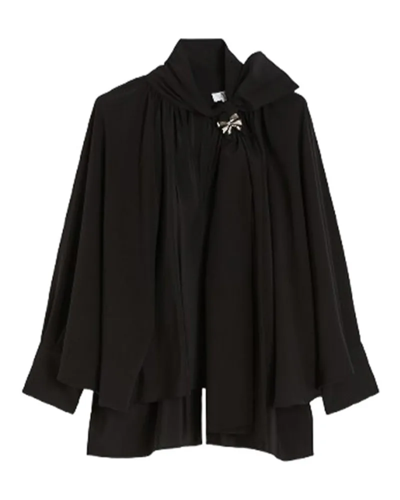 Max Mara Bluse - Schwarz Schwarz