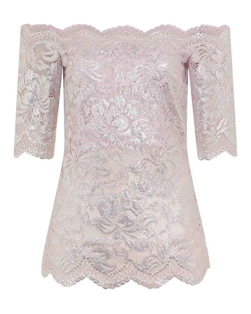 Paco Rabanne Top - Silber Silber