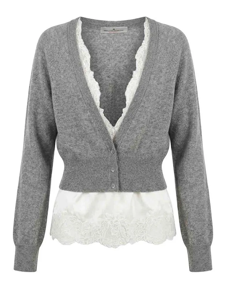 Ermanno Scervino Cardigan - Grau Grau