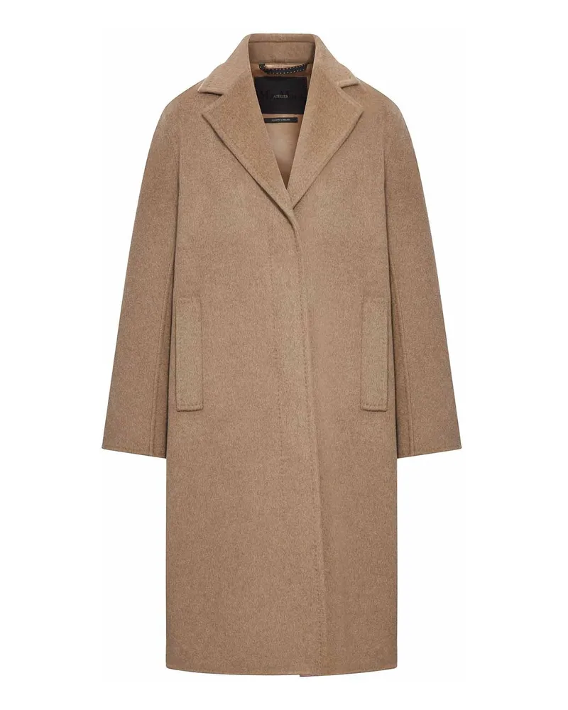 Max Mara Langer Mantel - Braun Braun