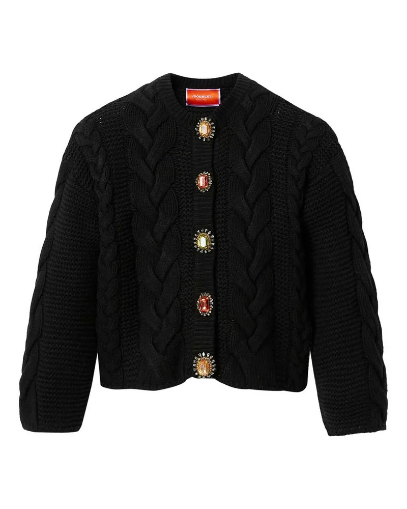 La DoubleJ Cardigan - Schwarz Schwarz