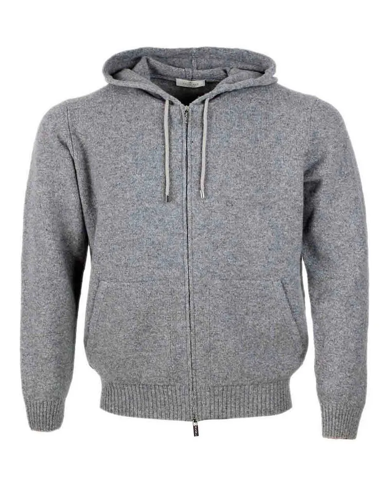 PANICALE Cashmere Rundhalspullover - Grau Grau