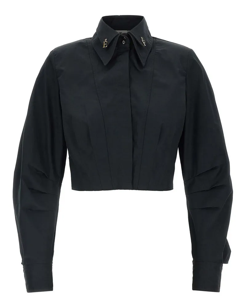 Elisabetta Franchi Hemd - Schwarz Schwarz
