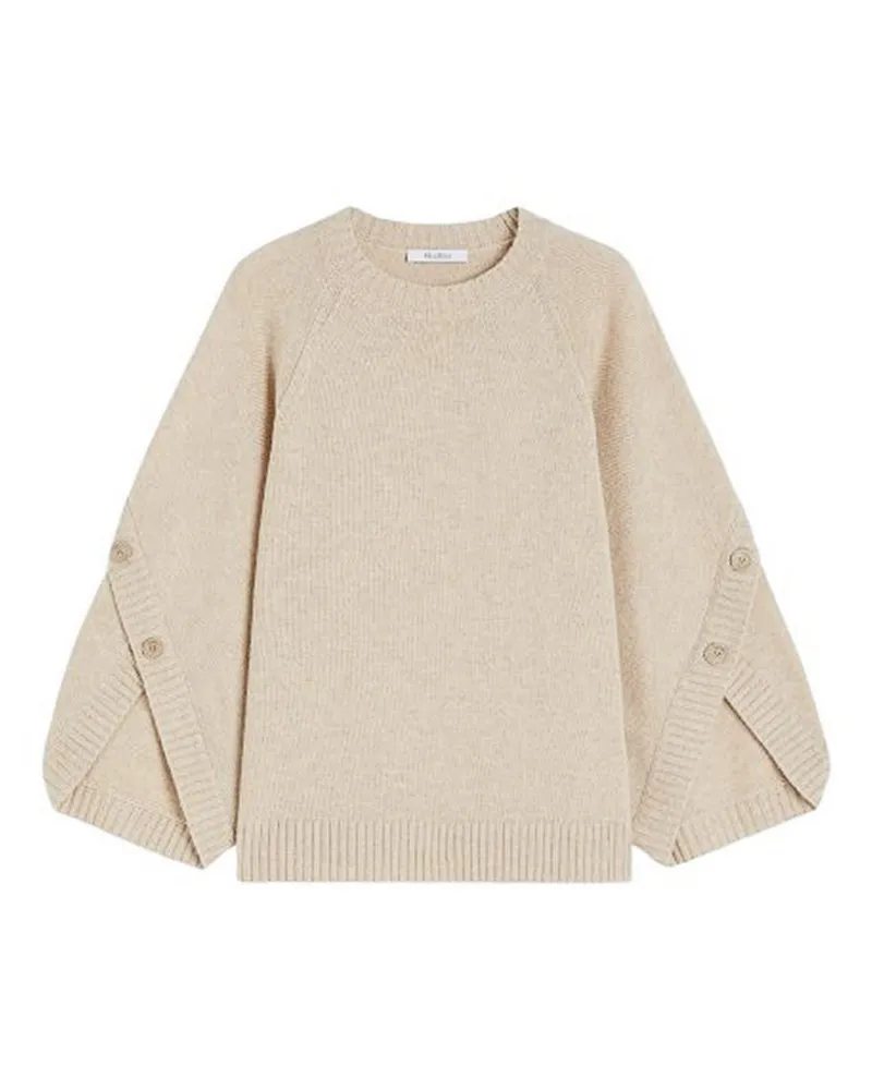 Max Mara Rundhalspullover - Beige Beige