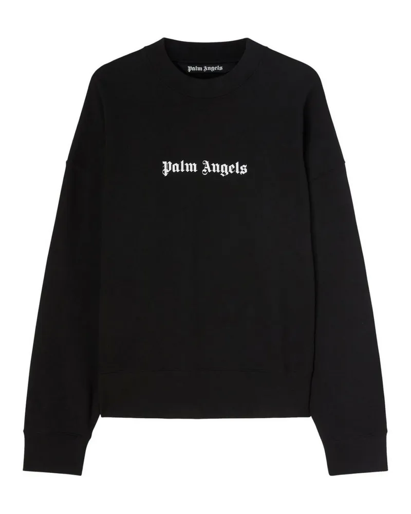Palm Angels Rundhalspullover - Weiß Schwarz
