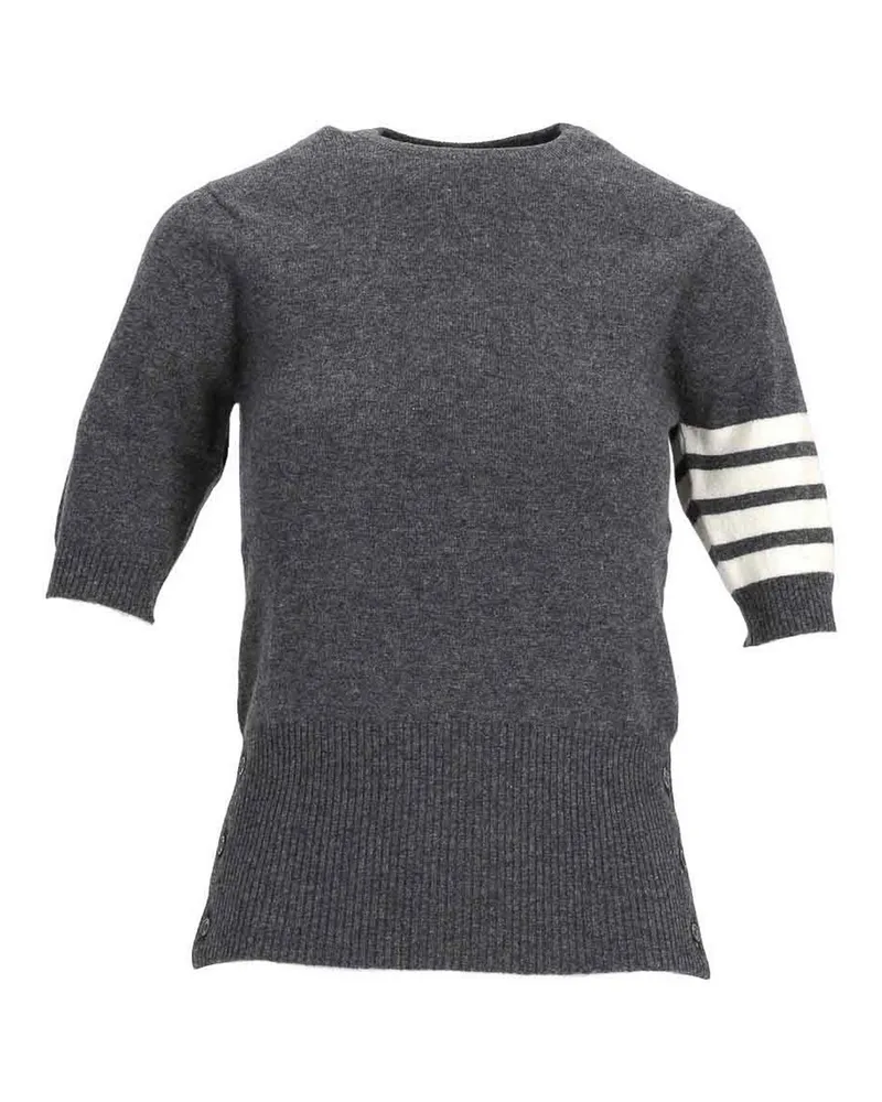 Thom Browne Rundhalspullover - Grau Grau