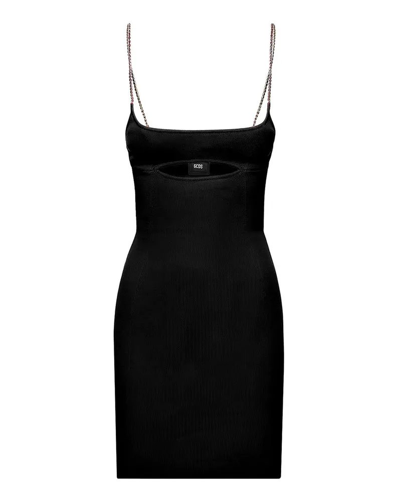 GCDS Kurzes Kleid - Schwarz Schwarz