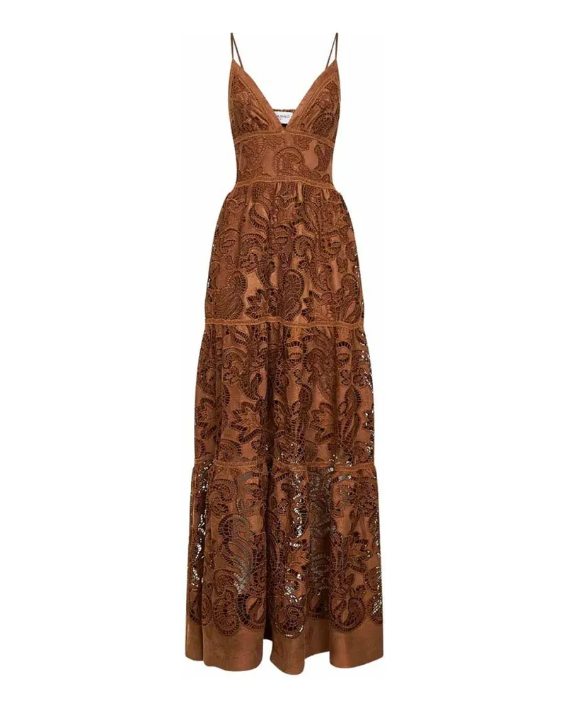 Ermanno Scervino Knielanges Kleid - Braun Braun