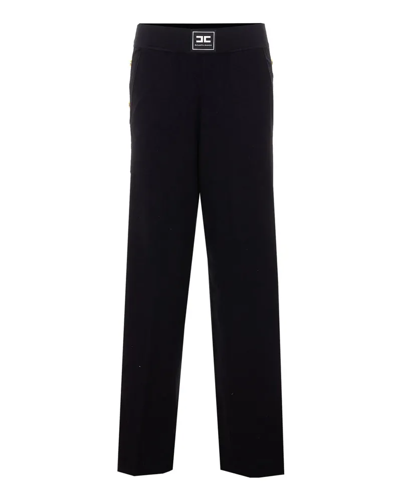 Elisabetta Franchi Casual Hose - Schwarz Schwarz
