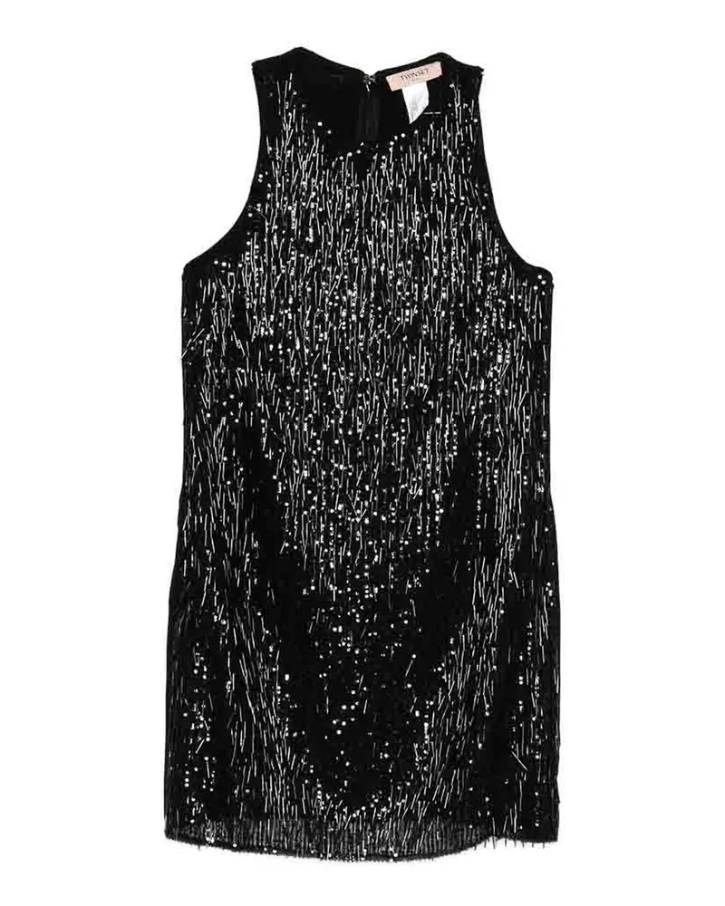 Twin-Set Kurzes Kleid - Schwarz Schwarz