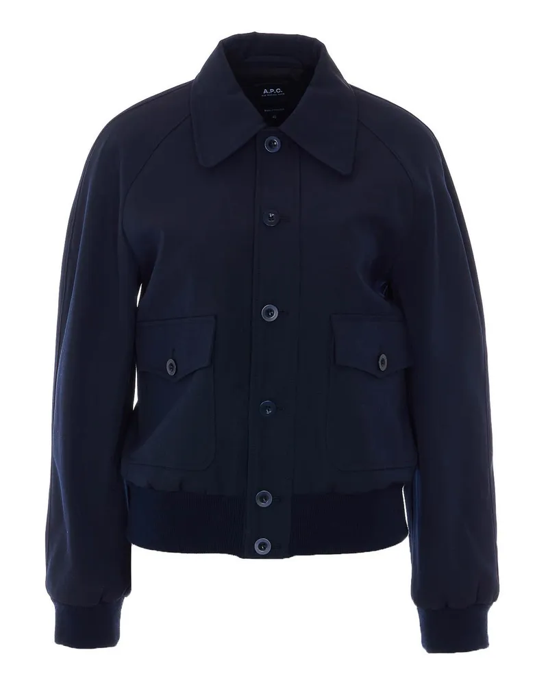 A.P.C. A. P.C. Casualjacke - Blau Blau