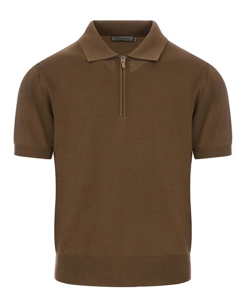 Canali Poloshirt - Braun Braun