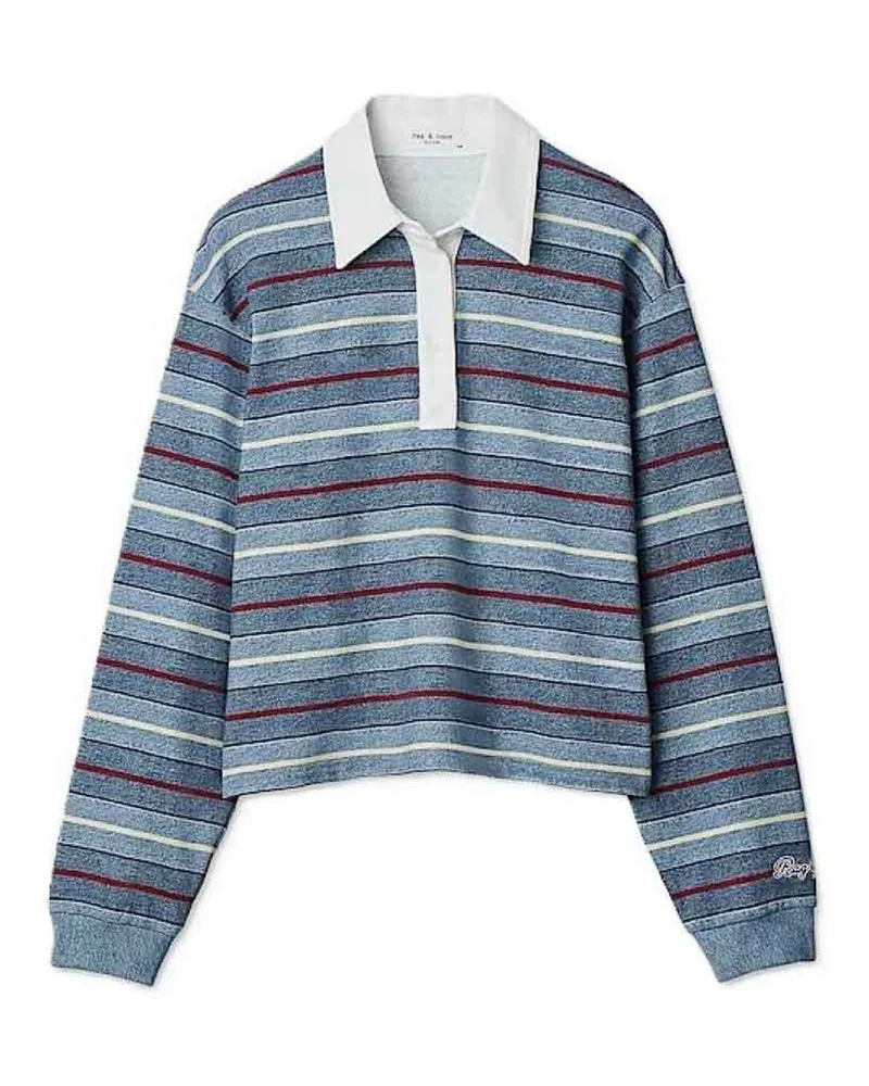 Rag & Bone Rundhalspullover - Hellblau Hellblau