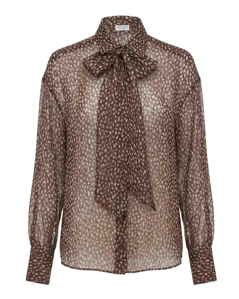 Brunello Cucinelli Hemd - Braun Braun