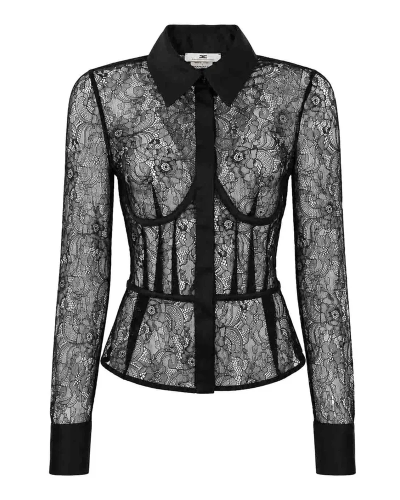 Elisabetta Franchi Hemd - Schwarz Schwarz