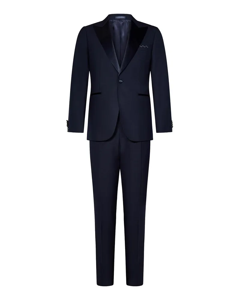 Low Brand Eleganter Anzug - Blau Blau