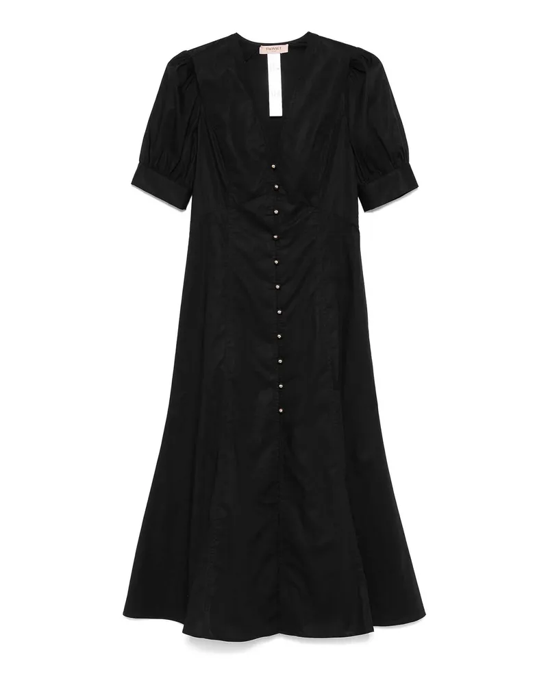 Twin-Set Knielanges Kleid - Schwarz Schwarz
