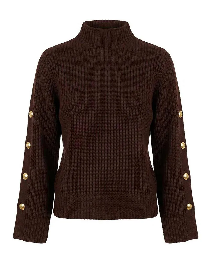 Twin-Set Rollkragenpullover - Braun Braun