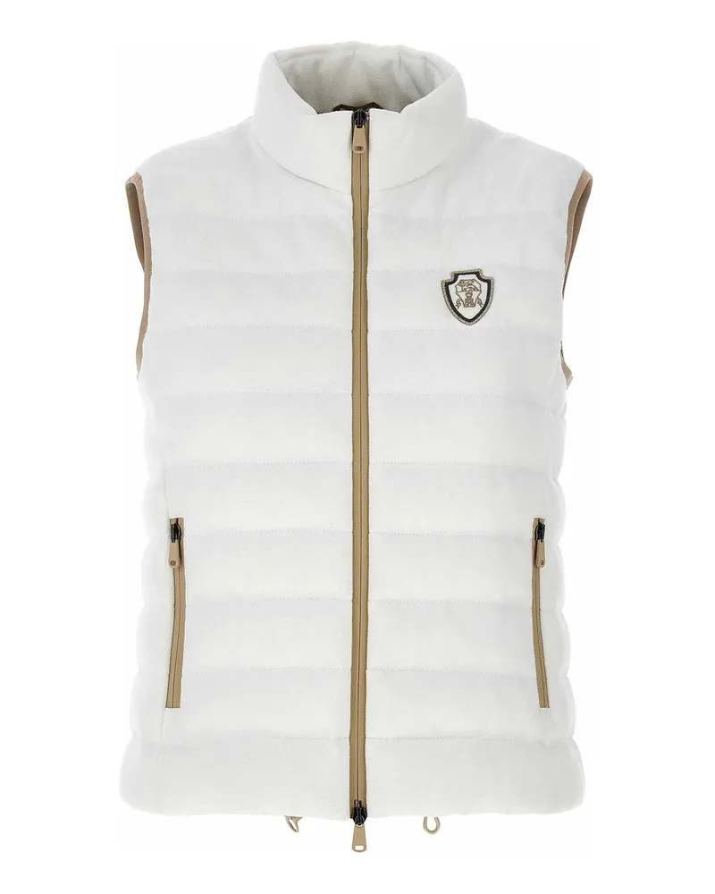 Brunello Cucinelli Weste - Weiß Weiß