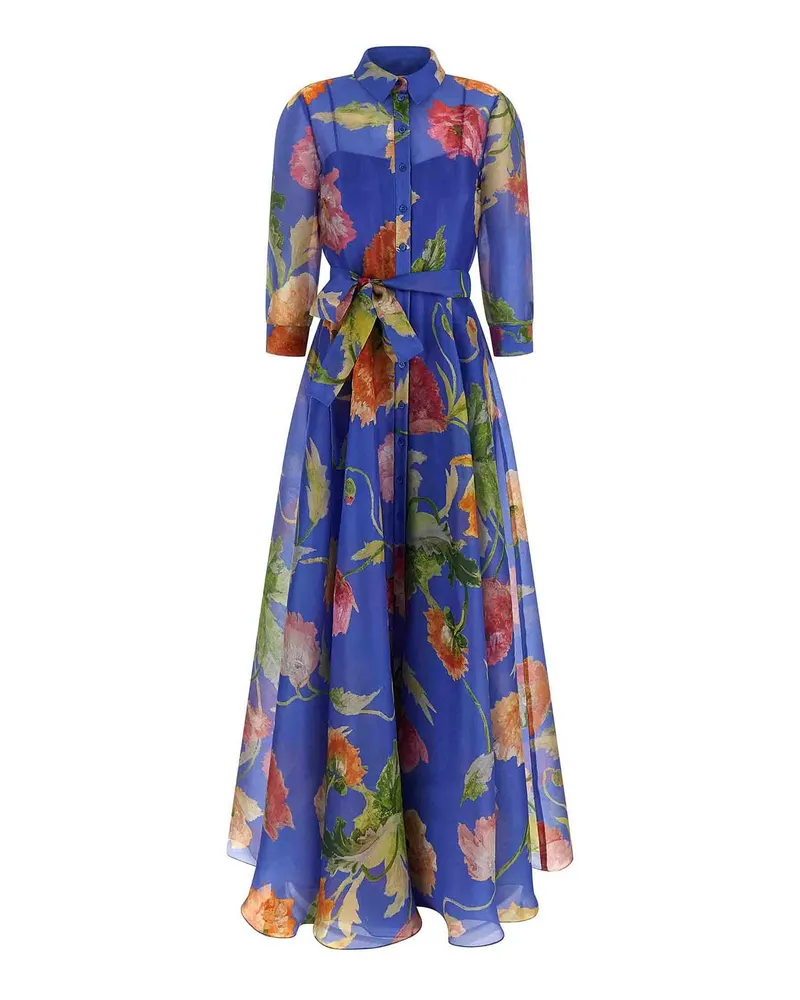 Carolina Herrera New York Trenchcoat - Blau Blau