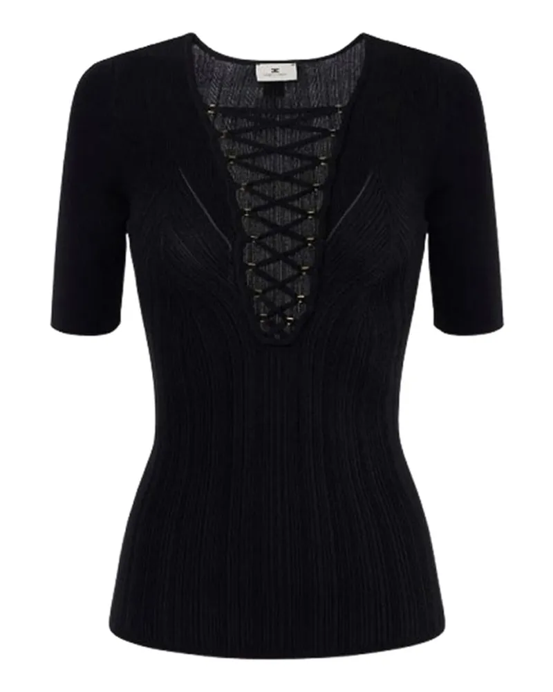 Elisabetta Franchi Top - Schwarz Schwarz