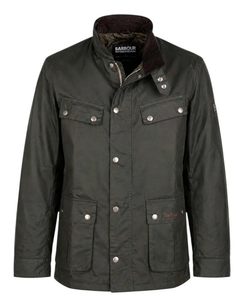 Barbour Knielanger Mantel - Grün Grün