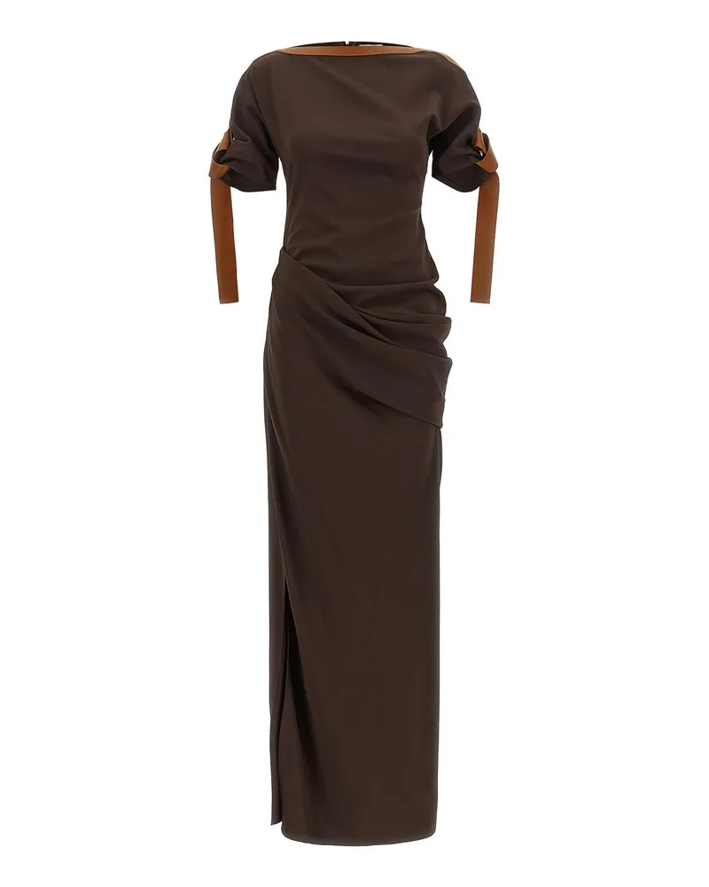 Ferragamo Kurzes Kleid - Braun Braun
