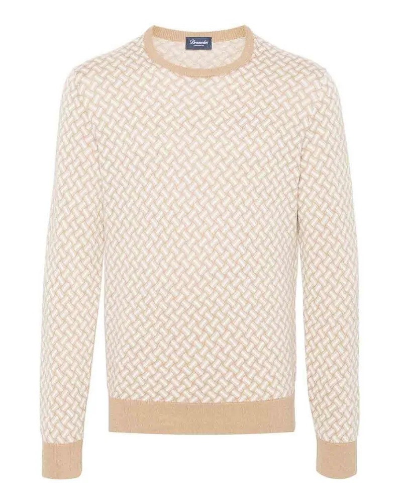 Drumohr  Rundhalspullover - Beige Beige