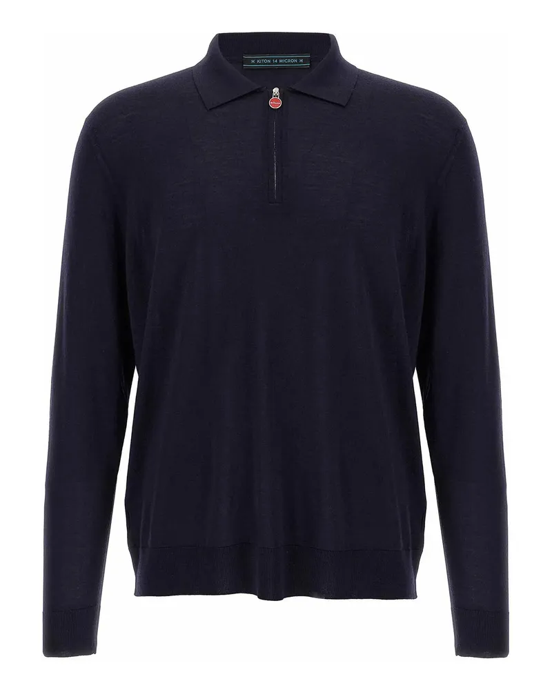 Kiton Poloshirt - Blau Blau