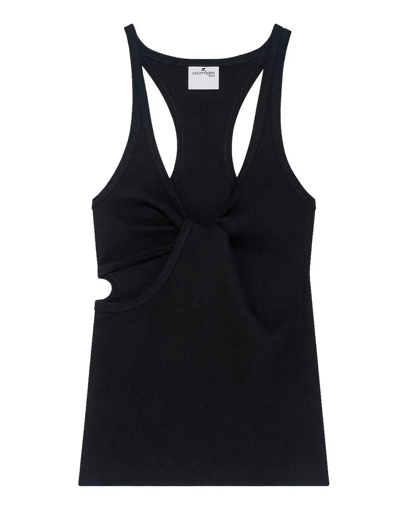 Courrèges Top - Schwarz Schwarz