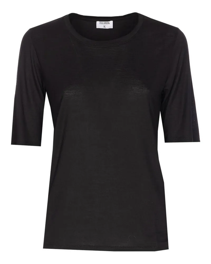 Filippa K T-Shirt - Schwarz Schwarz