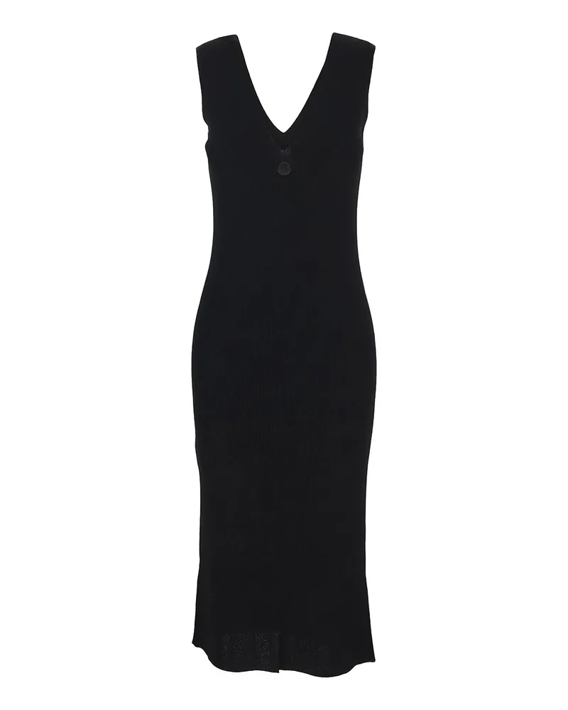 Moncler Knielanges Kleid - Schwarz Schwarz