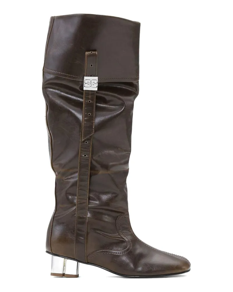 Ganni Stiefel - Grün Grün