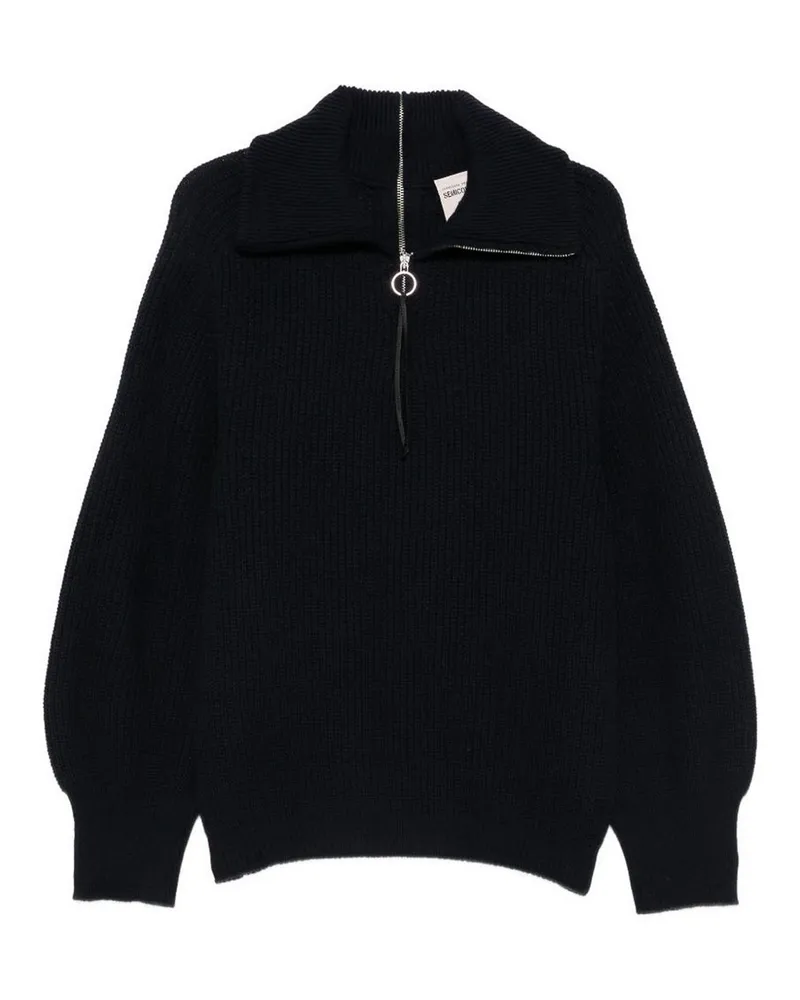 Semicouture Rundhalspullover - Blau Blau