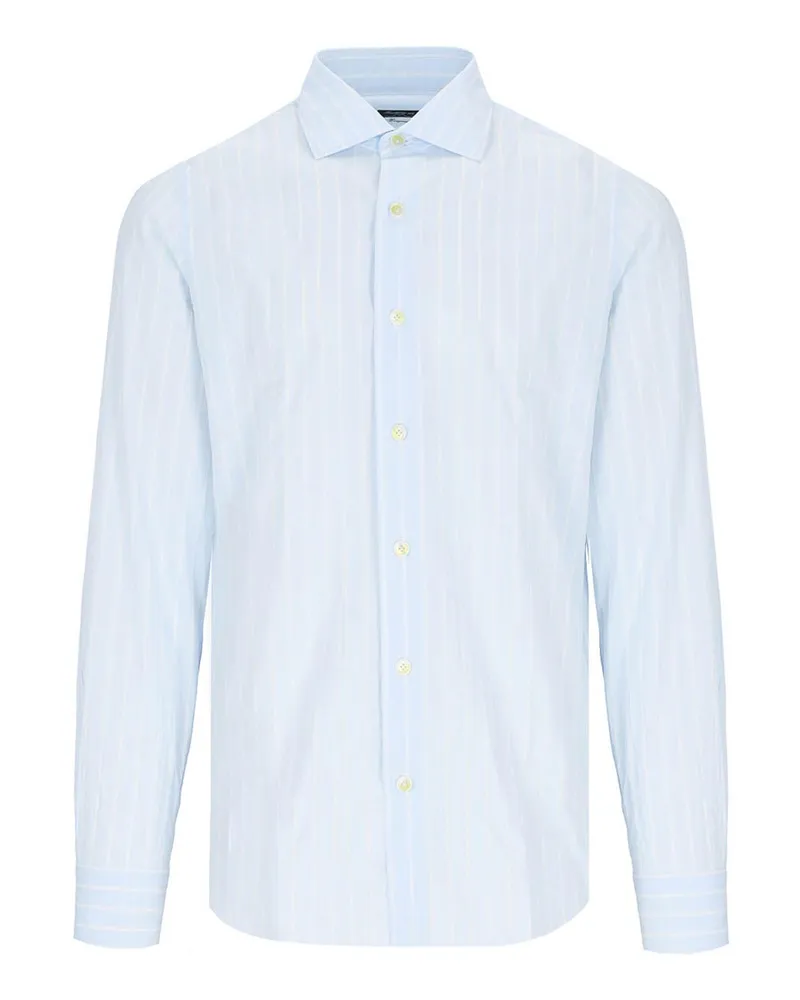Finamore 1925 Hemd - Blau Blau
