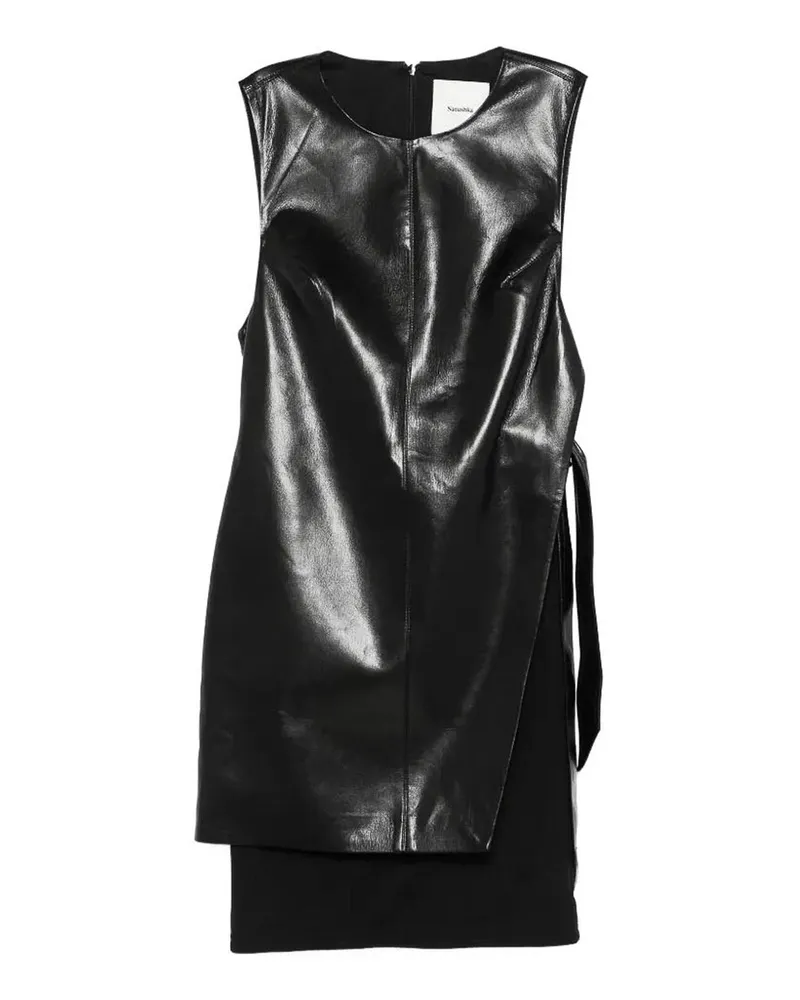 Nanushka Knielanges Kleid - Schwarz Schwarz