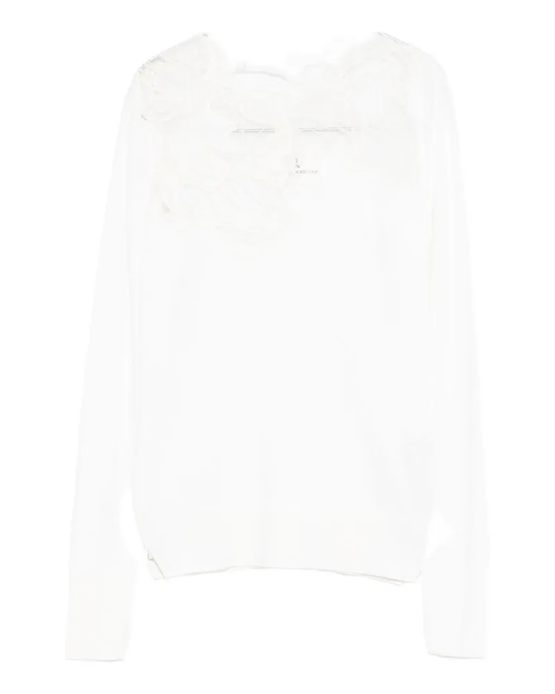 Ermanno Scervino Rundhalspullover - Weiß Weiß
