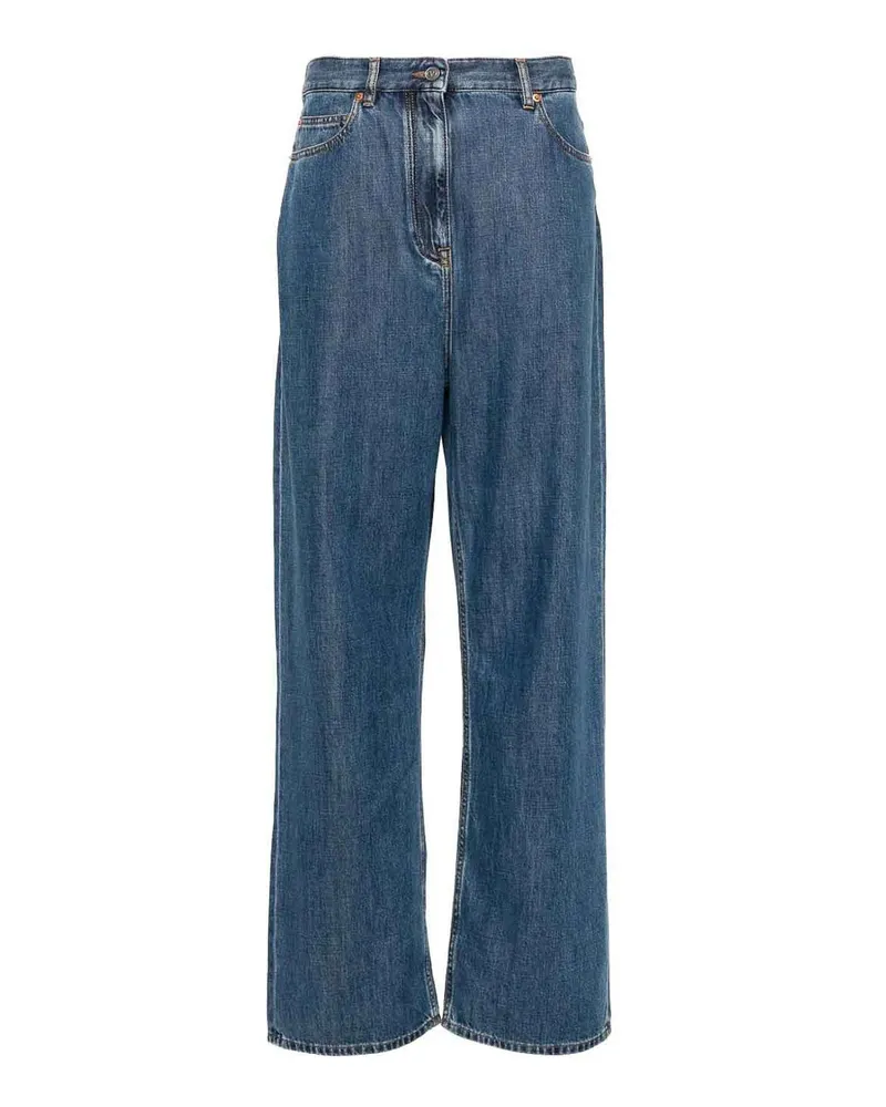 Valentino Garavani Straight Leg Jeans - Blau Blau