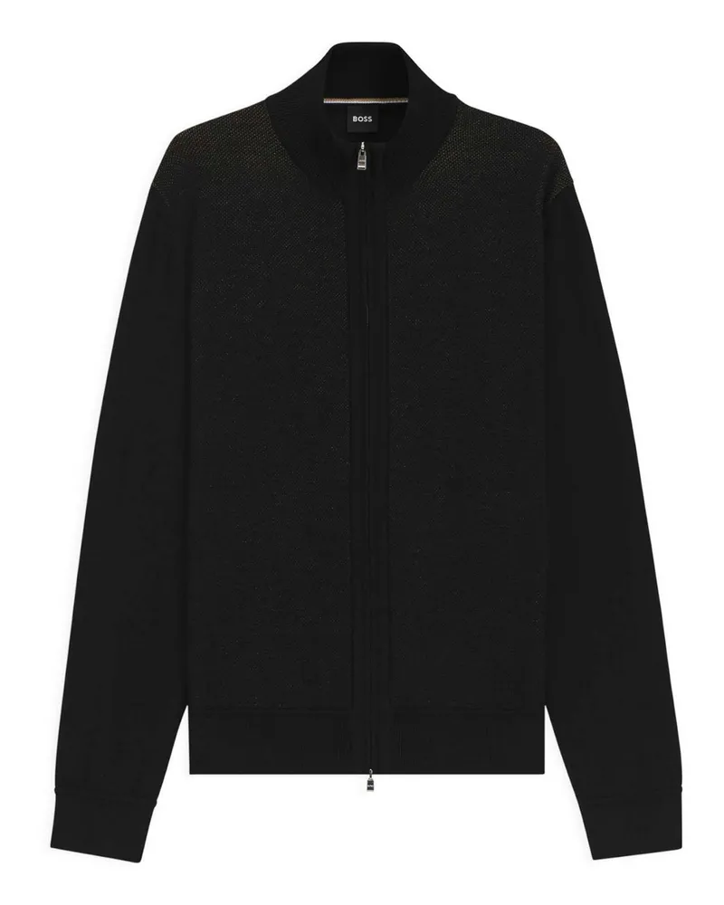 HUGO BOSS U-Boot-Pullover - Schwarz Schwarz