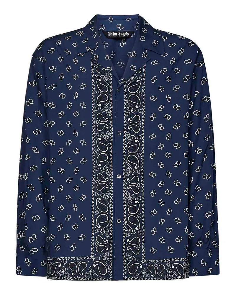 Palm Angels Hemd - Blau Blau