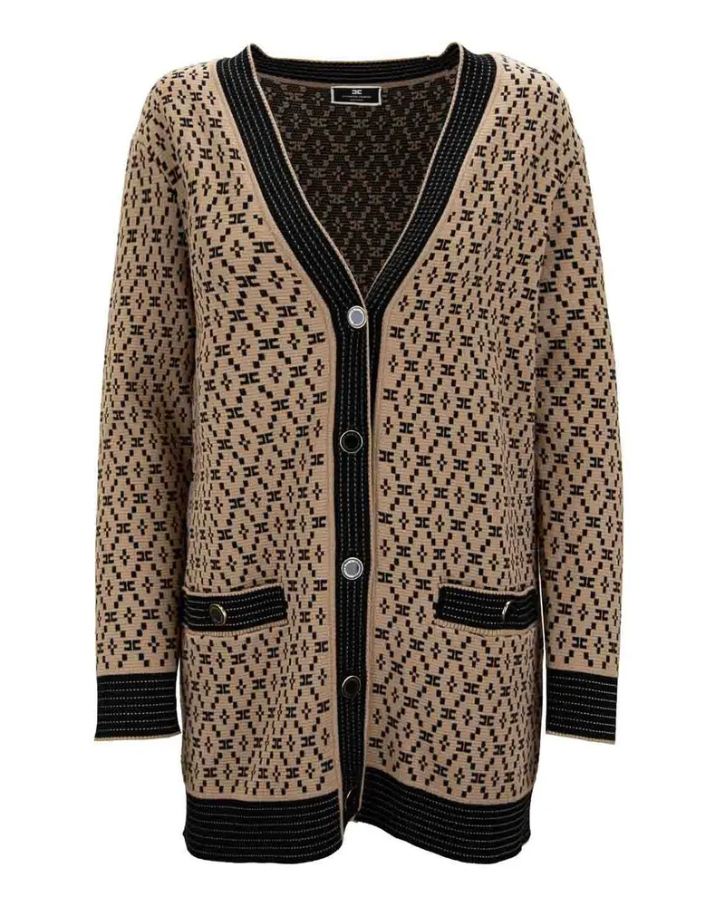 Elisabetta Franchi Cardigan - Taupe Taupe