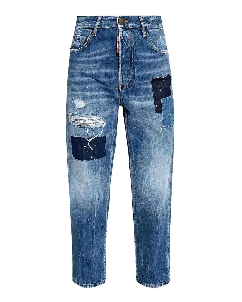 Dsquared2 Straight Leg Jeans - Blau Blau