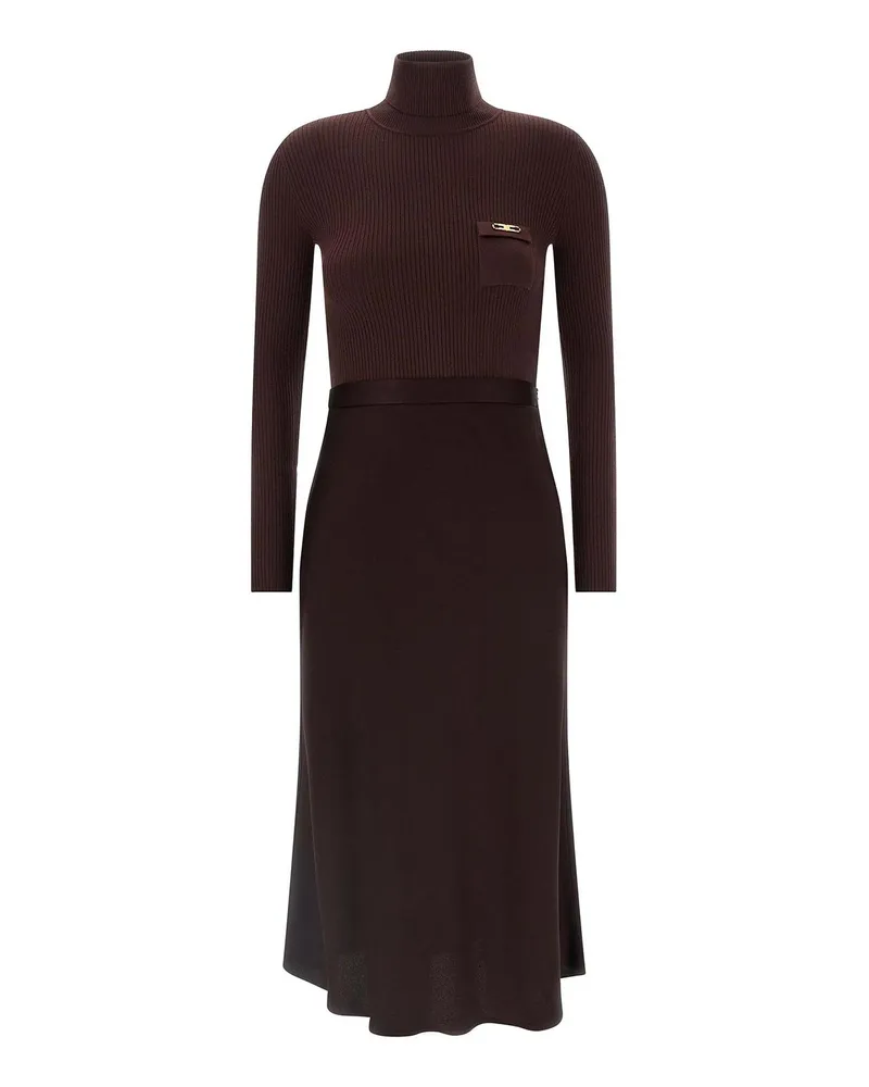 Elisabetta Franchi Schlagjeans - Dunkelrot Dunkelrot