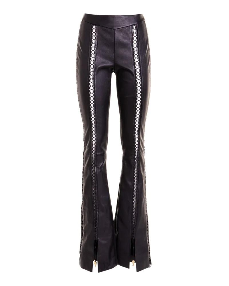 Roberto Cavalli Lederhose - Schwarz Schwarz