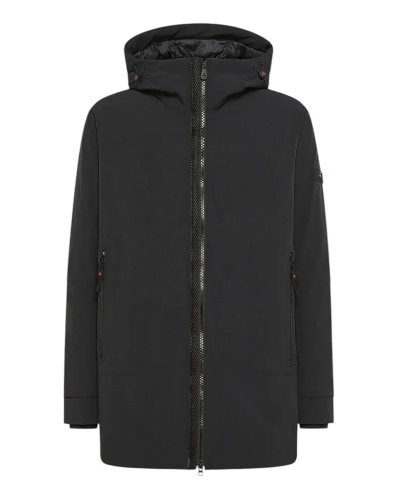 Peuterey Knielanger Mantel - Schwarz Schwarz